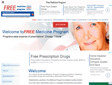 Tablet Screenshot of freemedicineprogram.org
